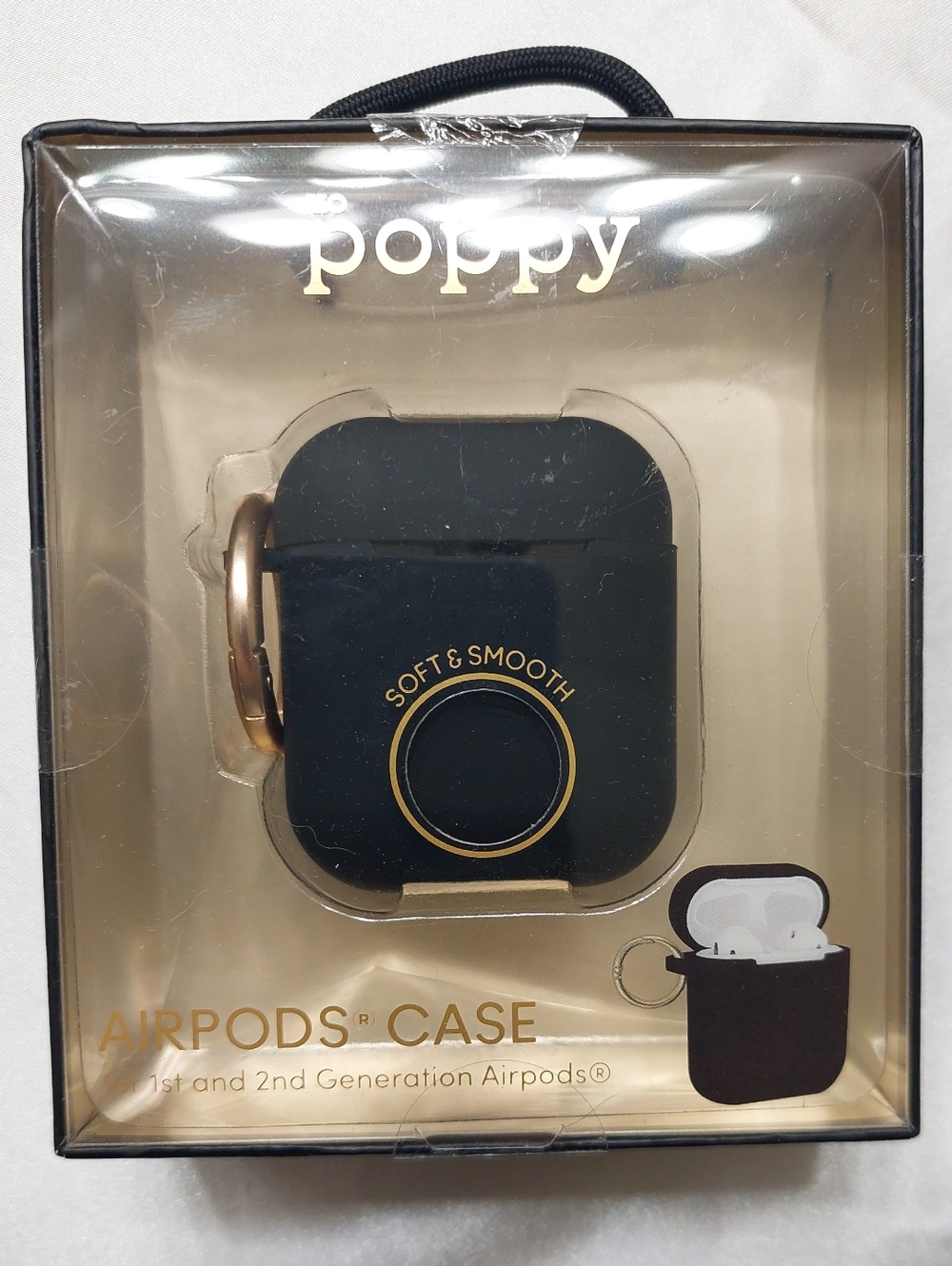 XO Poppy AirPods Case - Black
